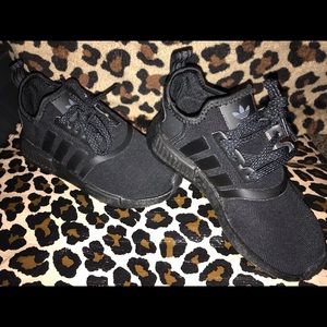 Adidas Kids Sneakers All Black Size 12